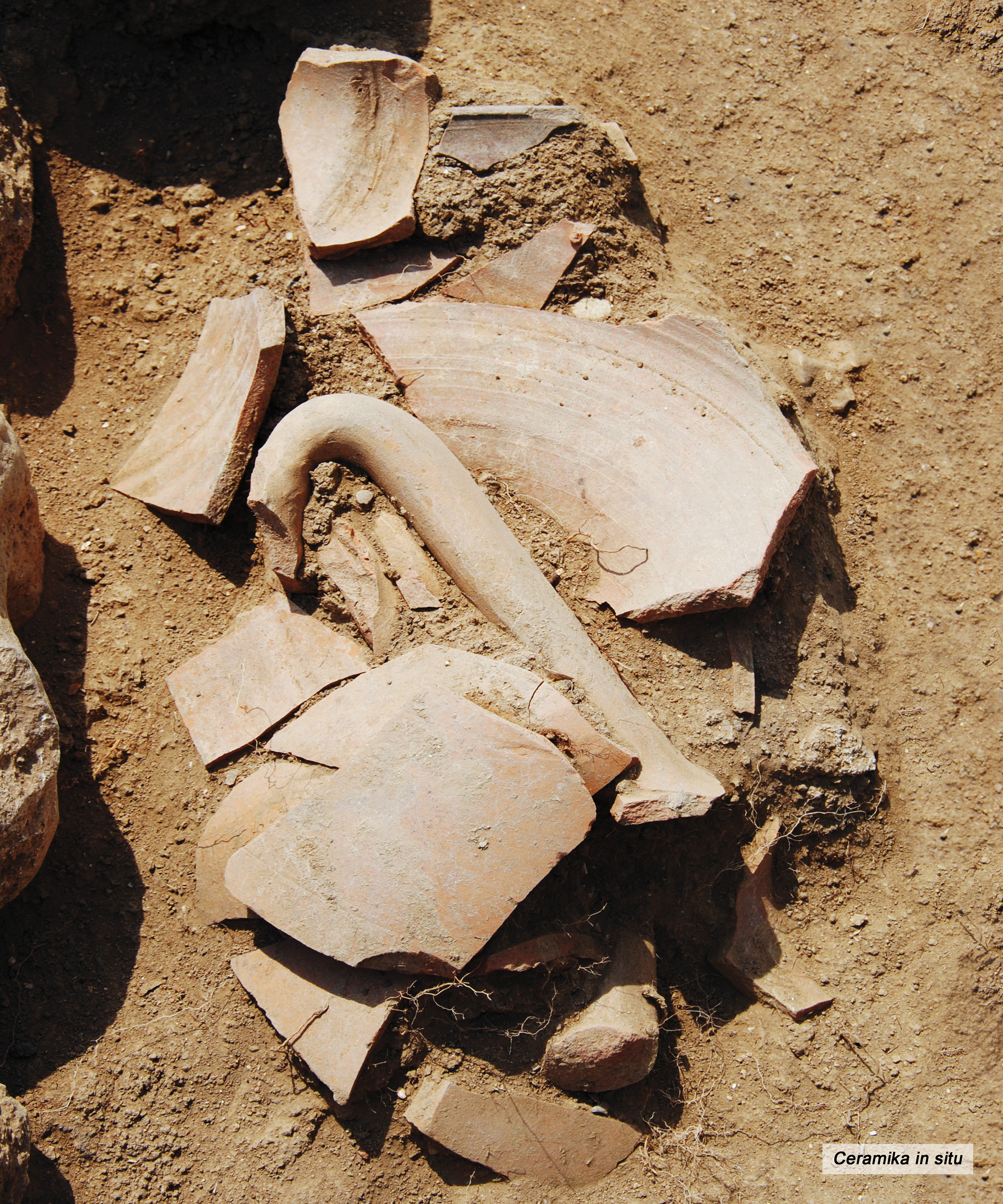 Pottery in situ
