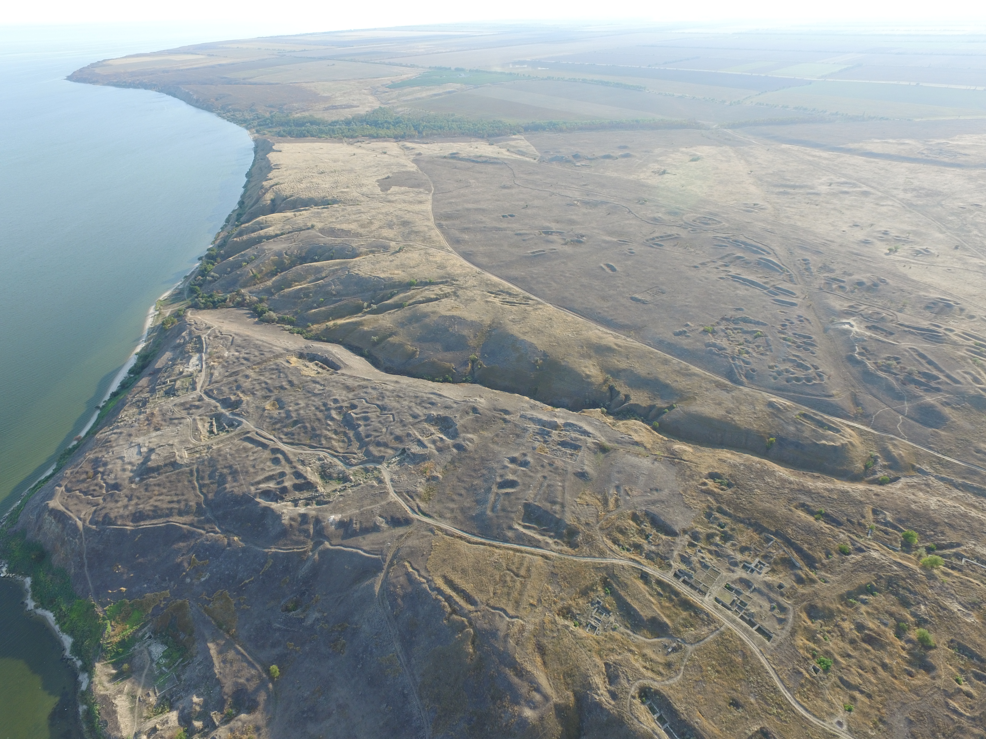 View of the ‘Roman citadel’ from a drone, photo by Szymon Lenarczyk