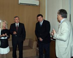 Wiesław Mazur with wife, Alfred Twardecki, Victor Zin'ko